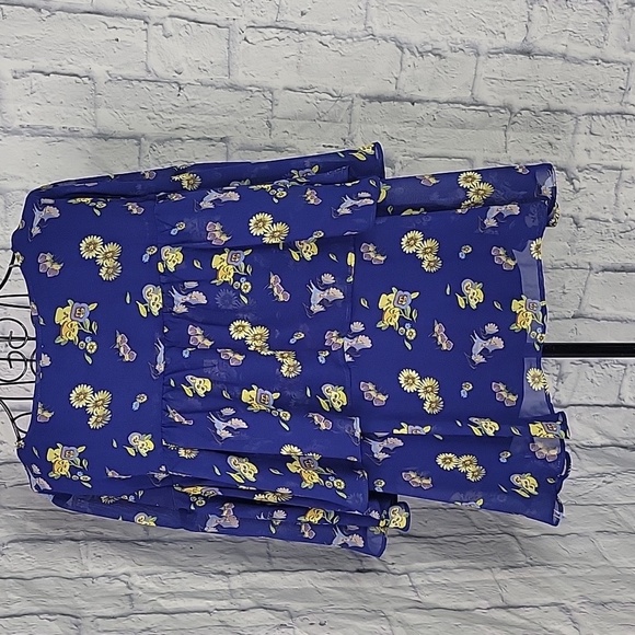DISNEY Alice In Wonderland Flowy Layered Blouse XL - Picture 8 of 9
